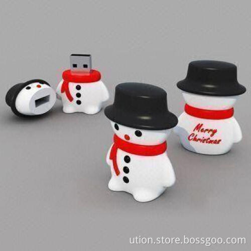 Snowman-shaped Flash Memory Stick with Up to 32GB Capacity, USB 2.0 Interface